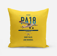 Thumbnail for Piper PA-18 Super Cub design on yellow pillow