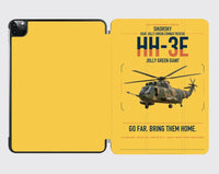 Thumbnail for Sikorsky HH-3E Jolly Green Giant design on yellow ipad tablet case