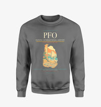 Thumbnail for Paphos International Airport (PFO) design on gray sweatshirt