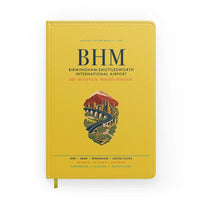 Thumbnail for Birmingham-Shuttlesworth International Airport (BHM) design on yellow notebook