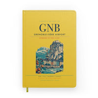 Thumbnail for Grenoble-Isère Airport (GNB) design on yellow notebook