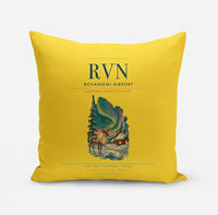 Thumbnail for Rovaniemi Airport (RVN) design on yellow pillow