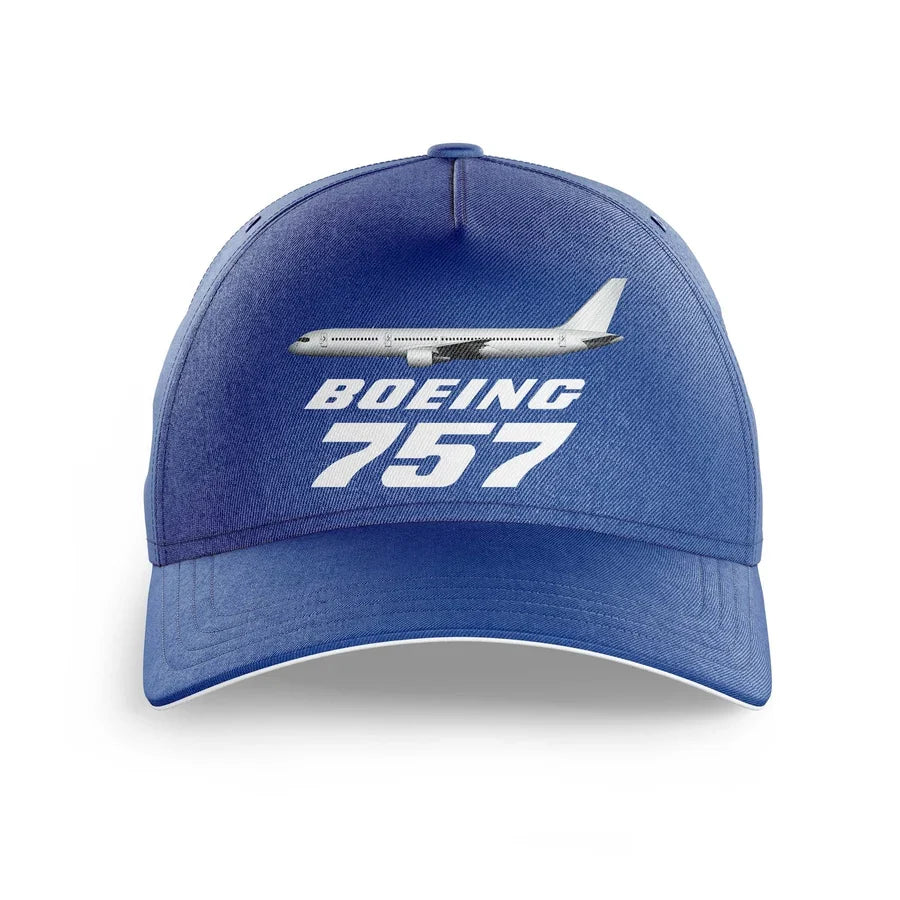 The Boeing 757 printed hat - blue