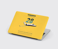 Thumbnail for Bombardier Learjet 28 design on yellow MacBook case