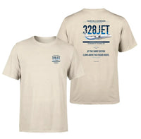 Thumbnail for Fairchild Dornier 328JET design on beige t shirt
