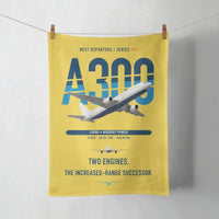 Thumbnail for Airbus A300B4 design on yellow towel