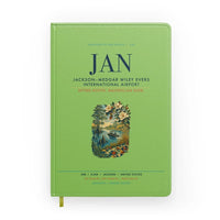 Thumbnail for Jackson–Medgar Wiley Evers International Airport (JAN) design on light green notebook