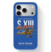 Thumbnail for SPAD S.XIII C.1 design on blue magsafe iphone case, for iPhone 17 Pro