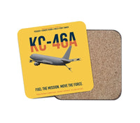 Thumbnail for KC-46A PEGASUS design on yellow 1 piece coaster