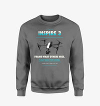 Thumbnail for DJI Inspire 3 design on gray sweatshirt