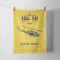 Thumbnail for Bell UH-1H Iroquois design on yellow towel