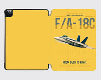 Thumbnail for F-A-18C Hornet design on yellow ipad tablet case