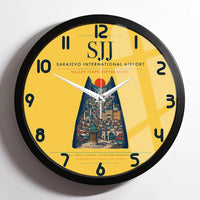 Thumbnail for Sarajevo International Airport SJJ Wall-Clock Framed - Yellow