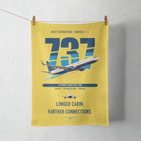 Thumbnail for Boeing 737-900ER design on yellow towel
