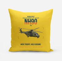 Thumbnail for NHIndustries NH90 TTH design on yellow pillow