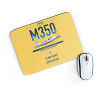 Thumbnail for Piper M350 design on yellow rectangle mouse pad