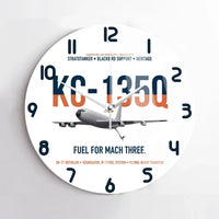 Thumbnail for KC-135Q Blackbird Tanker design on white no frame wall clock