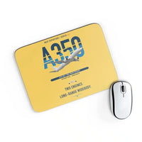Thumbnail for Airbus A350-900 design on yellow rectangle mouse pad