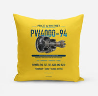 Thumbnail for PW4000-94 design on yellow pillow