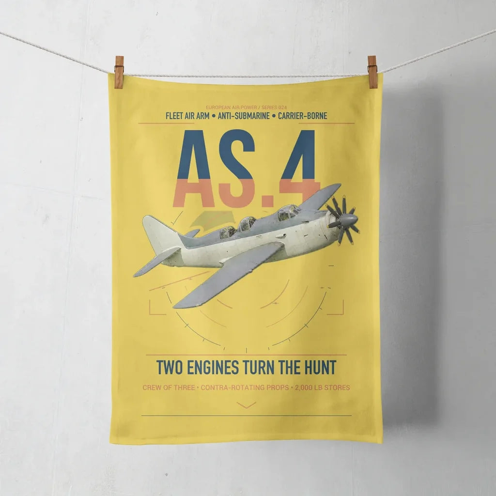 Fairey Gannet AS.4 design on yellow towel