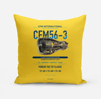 Thumbnail for CFM56-3 design on yellow pillow