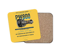 Thumbnail for PW800 design on yellow 1 piece coaster
