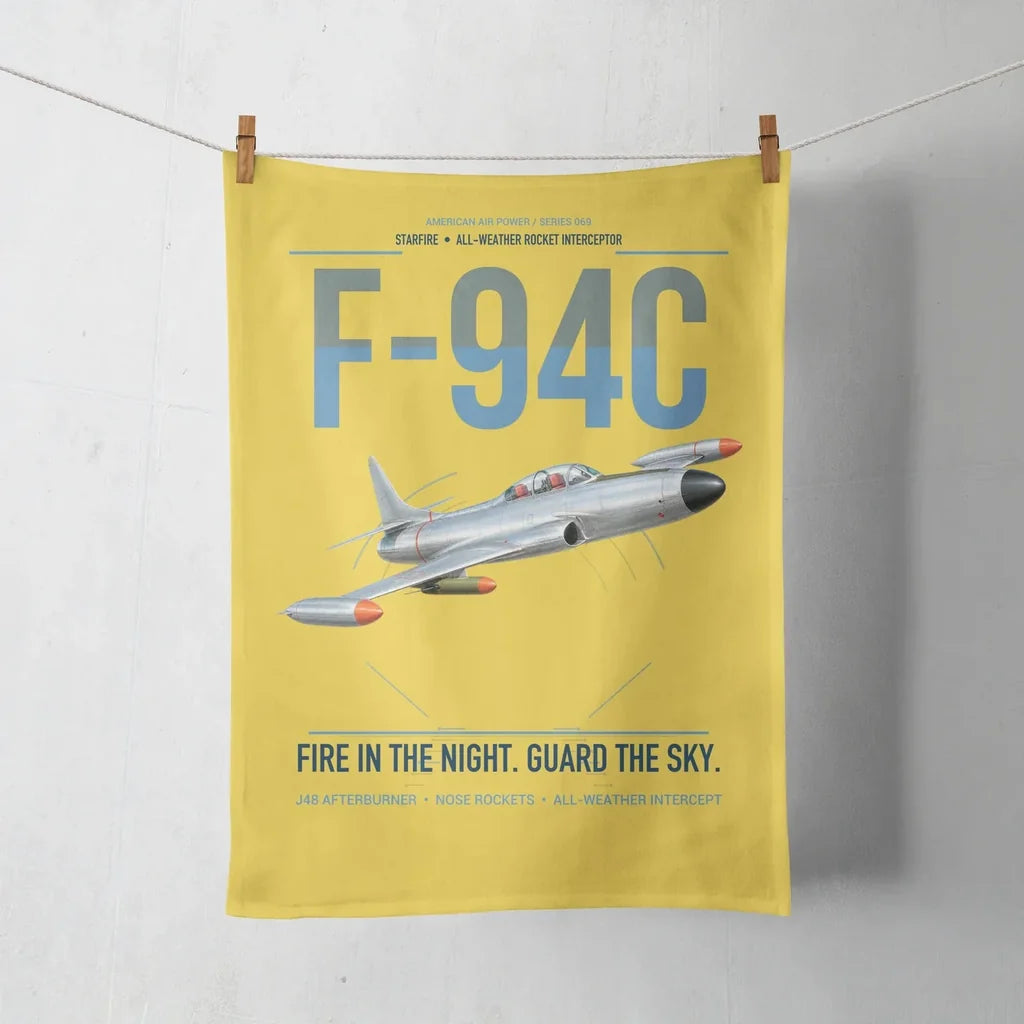 F-94C Starfire design on yellow towel