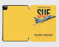 Thumbnail for Dassault Super Étendard design on yellow ipad tablet case