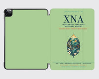 Thumbnail for Northwest Arkansas National Airport (XNA) design on light green ipad tablet case