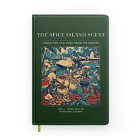 Thumbnail for VINTAGE G4279 - The Spice Island Scent - Designed Notebooks design on darkgreen