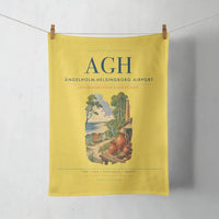 Thumbnail for Ängelholm-Helsingborg Airport (AGH) design on yellow towel