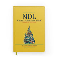 Thumbnail for Mandalay International Airport (MDL) design on yellow notebook