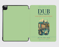 Thumbnail for Dublin Airport (DUB) design on light green ipad tablet case