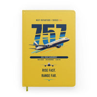 Thumbnail for Boeing 757-200 design on yellow notebook