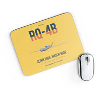 Thumbnail for RQ-4B Global Hawk design on yellow rectangle mouse pad
