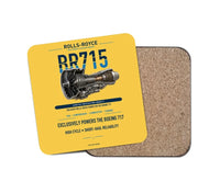 Thumbnail for BR715 design on yellow 1 piece coaster