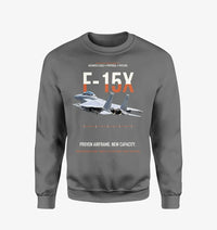Thumbnail for F-15X Advanced Eagle Proposal Proven Airframe New Capacity design on gray sweatshirt