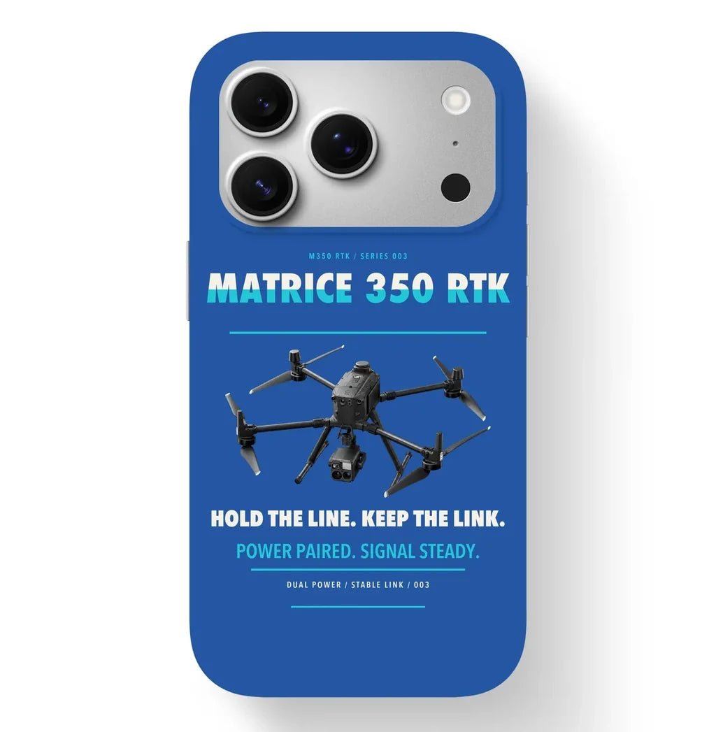 DJI Matrice 350 RTK Case design on blue iphone case