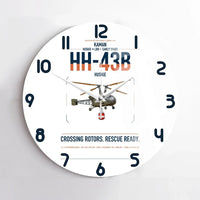 Thumbnail for Kaman HH-43B Huskie design on white no frame wall clock