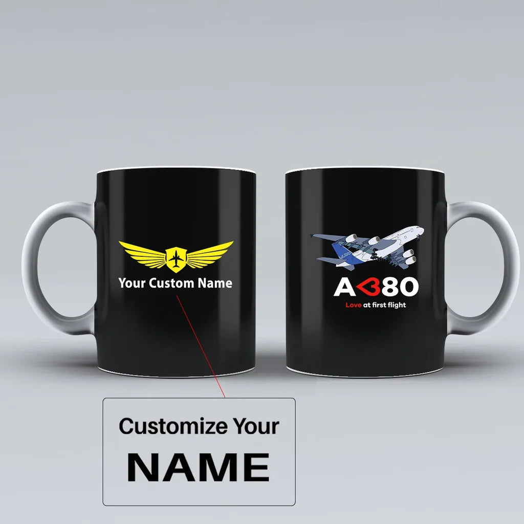 Customisable Airbus A380 Mug - view 3