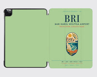 Thumbnail for Bari Karol Wojtyła Airport (BRI) design on light green ipad tablet case