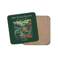 Thumbnail for The Bush Pilots - Designed Coasters design on dark green 1-piece