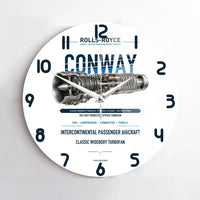 Thumbnail for CONWAY design on white no frame wall clock