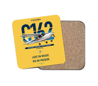 Thumbnail for Cessna 162 Skycatcher design on yellow 1 piece coaster
