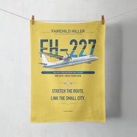 Thumbnail for Fairchild Hiller FH-227B design on yellow towel