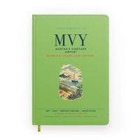 Thumbnail for Martha's Vineyard Airport (MVY) design on light green notebook