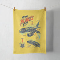 Thumbnail for How Planes Fly V2 design on yellow towel
