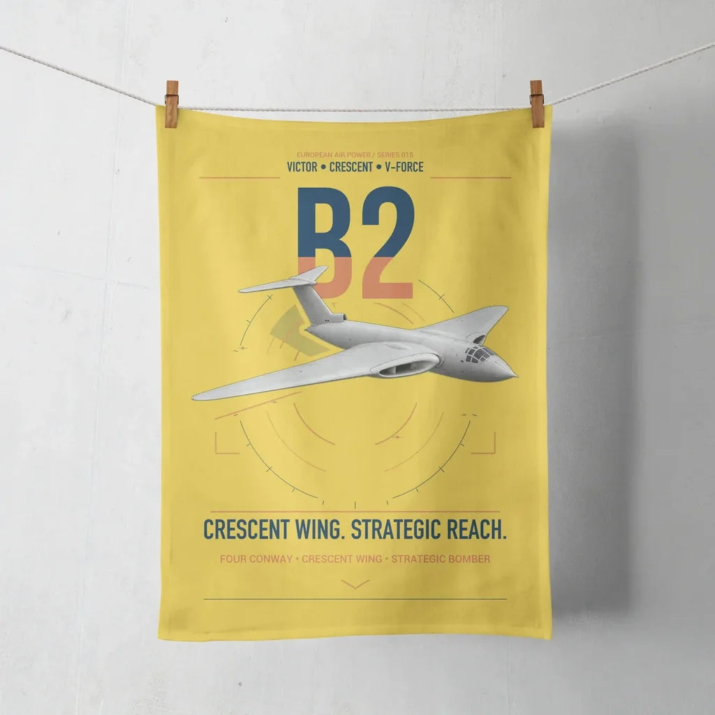 Handley Page Victor B2 design on yellow towel