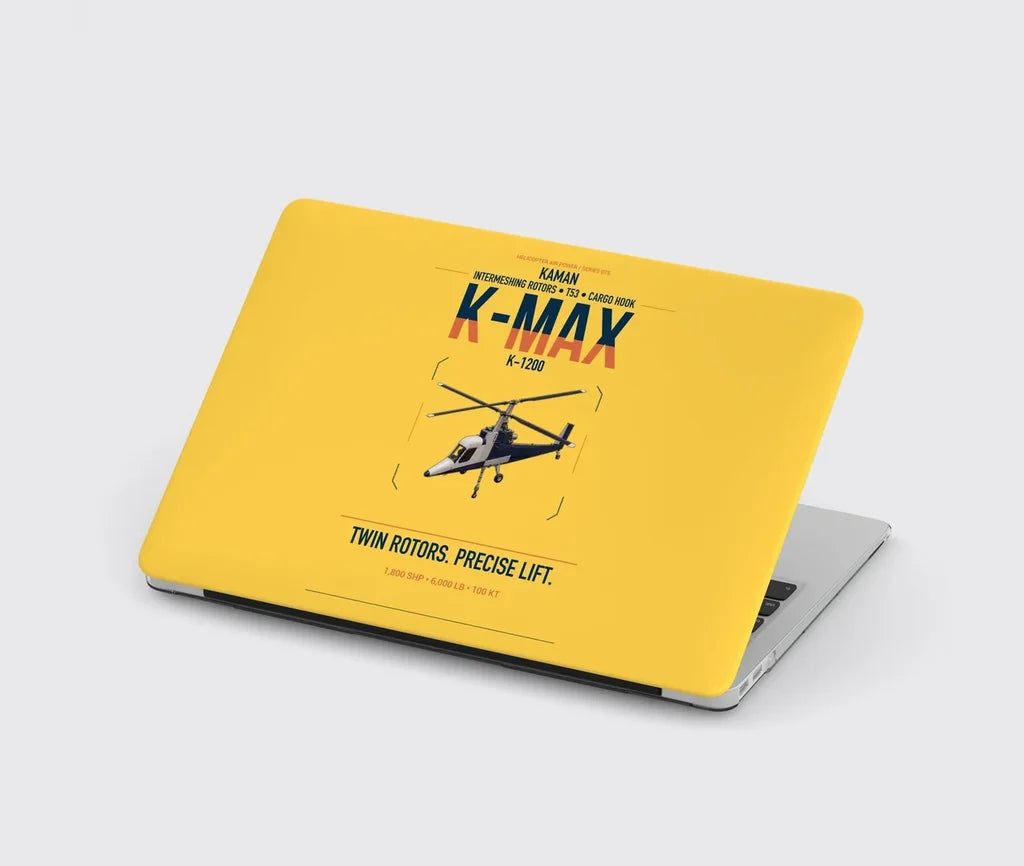 Kaman K-1200 K-MAX design on yellow MacBook case