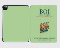Thumbnail for Boise Airport (BOI) design on light green ipad tablet case
